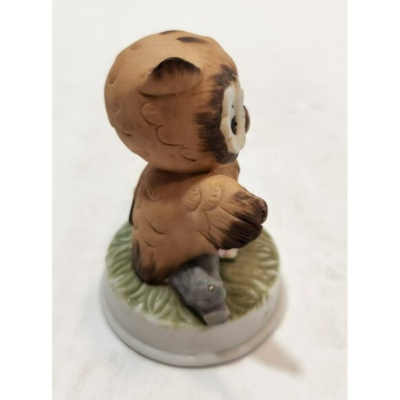 Vintage Napcoware Ceramic Brown Owl 3" Tall Figurine - Picture 6 of 10